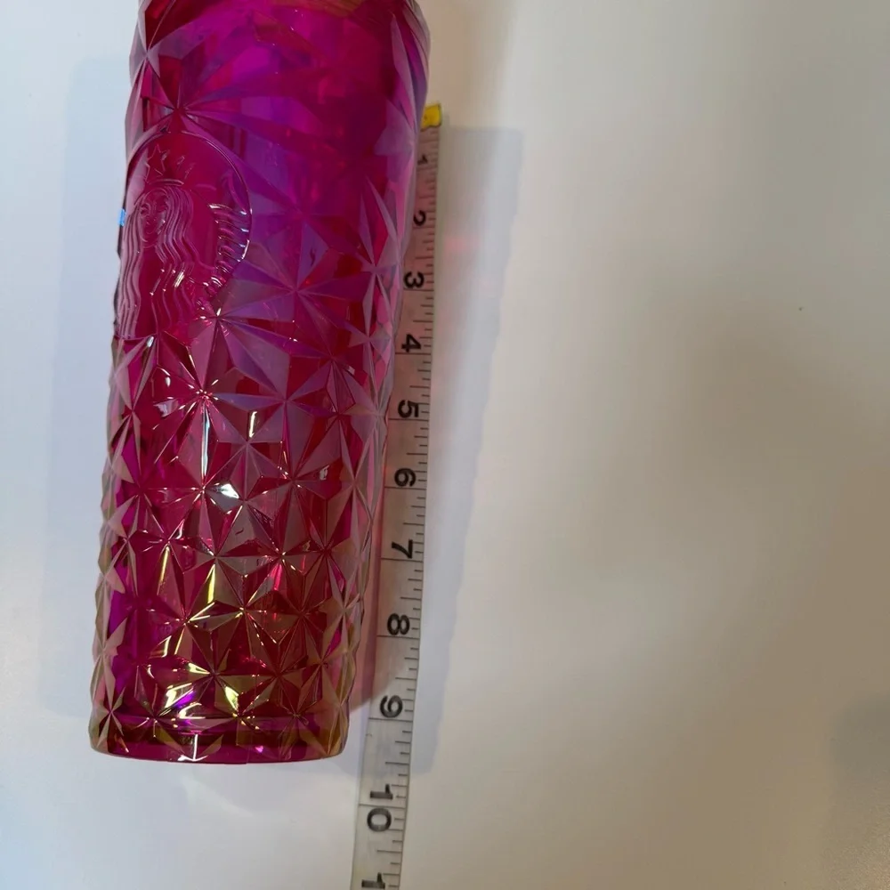 NEW Starbucks Summer 2024 Pink Iridescent Prism Cold Cup Tumbler